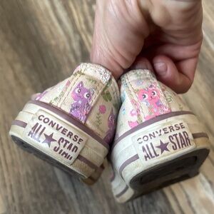 Converse All Star Kids' Owl Print Sneakers - Pink and Cream